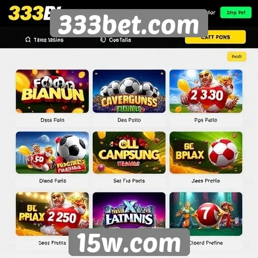 Comparativo entre jogos oferecidos no 333bet.com